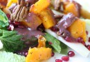 Салат из запеченной мускатной тыквы и груши