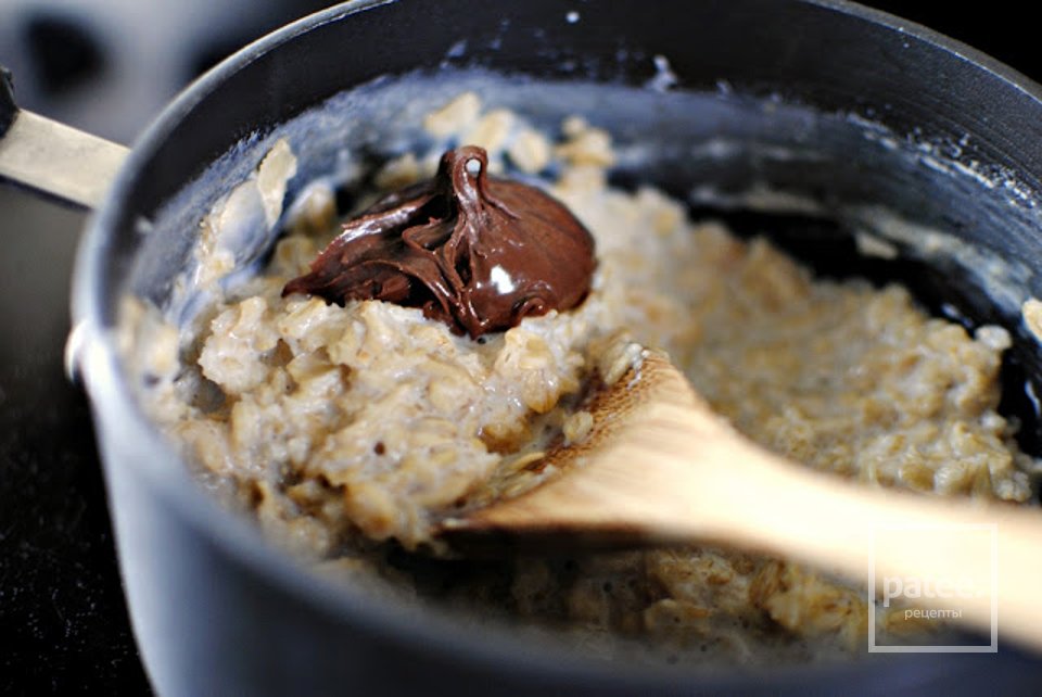 Овсянка с нутеллой и бананом - Шаг 4