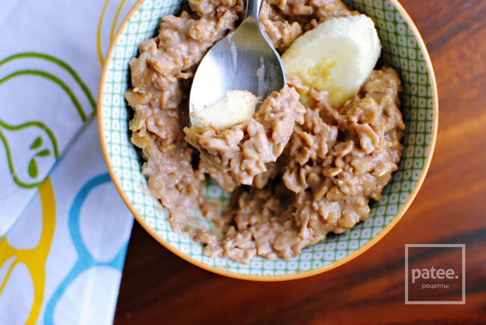 Овсянка с нутеллой и бананом - Шаг 5