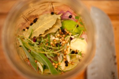 Лосось соленый со специями - приготовление