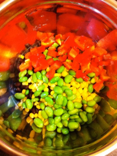 "Мексиканское конфетти" (салат из крупы квиноя) - Шаг 3