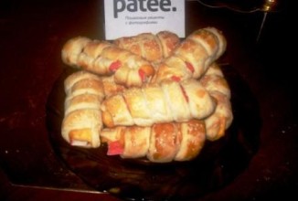 Завитушки из крабовых палочек