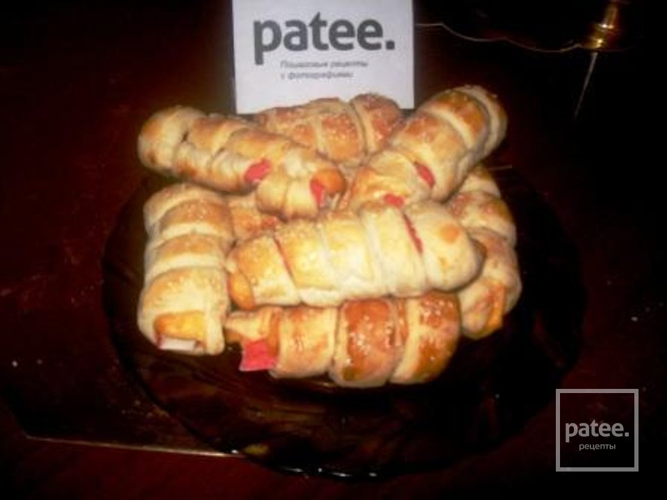 Завитушки из крабовых палочек - Шаг 8