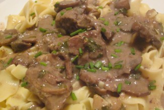 Бефстроганов с грибами