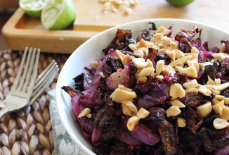 Запеченная красная капуста