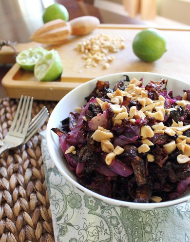 Запеченная красная капуста