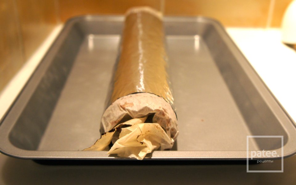 Рулет в шоколадной глазури Ганаш - Шаг 6