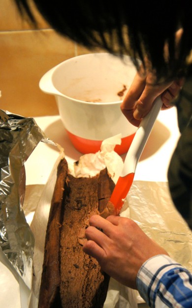 Рулет в шоколадной глазури Ганаш - Шаг 8