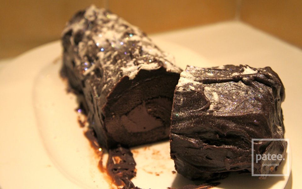 Рулет в шоколадной глазури Ганаш - Шаг 15