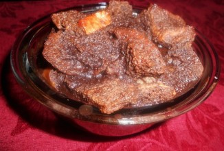 Шоколадно-хлебный пуддинг