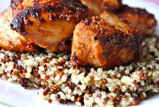 Жареная курица в ананасовом йогурте