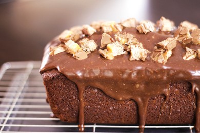 Рецепт Шоколадный прямоугольный пирог — рецепт для аэрогриля