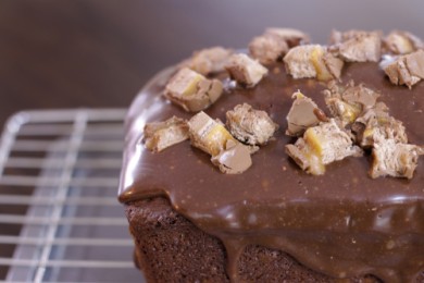 Шоколадный прямоугольный пирог - приготовление