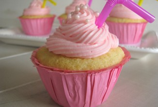 Лимонные кексы со сливочной глазурью
