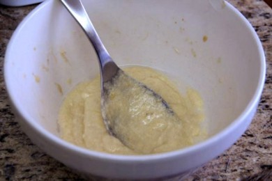 Мраморный шоколадно-банановый пирог - приготовление