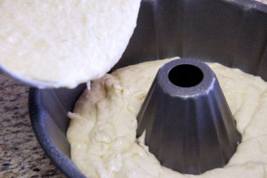 Мраморный шоколадно-банановый пирог - приготовление