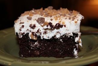 Шоколадно-карамельный торт