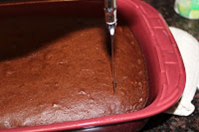 Шоколадно-карамельный торт - приготовление