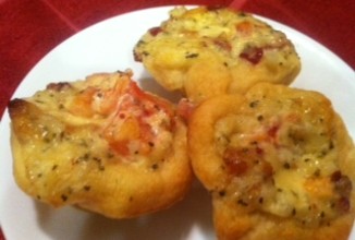 Запеченные томаты с беконом