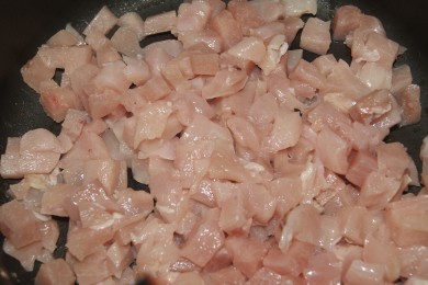 Рис с курицей и креветками - приготовление