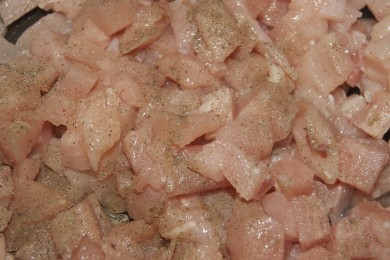 Рис с курицей и креветками - приготовление