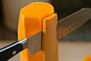 Сырные корзиночки из мускатной тыквы - приготовление