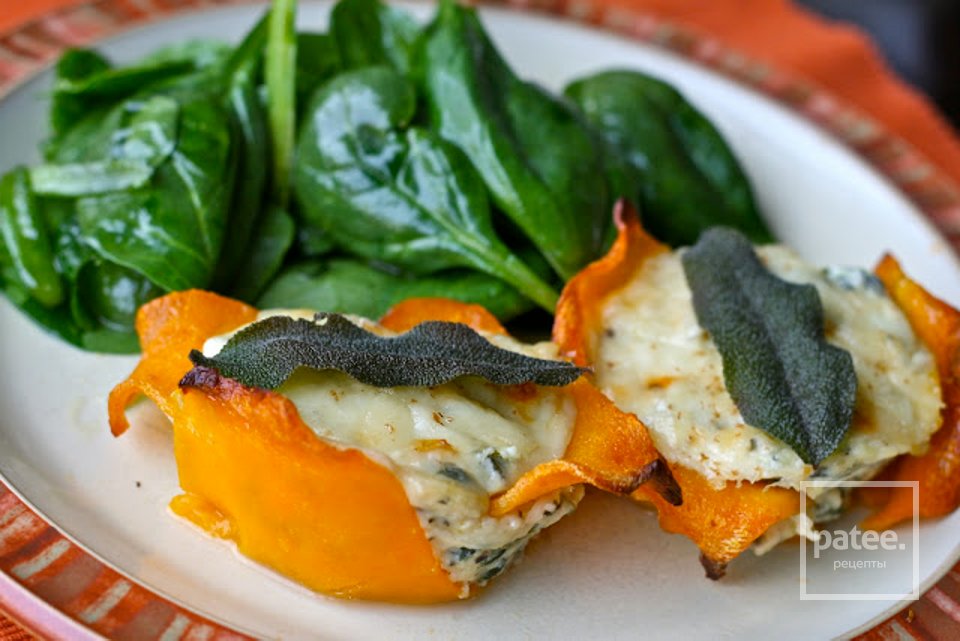 Сырные корзиночки из мускатной тыквы - Шаг 16