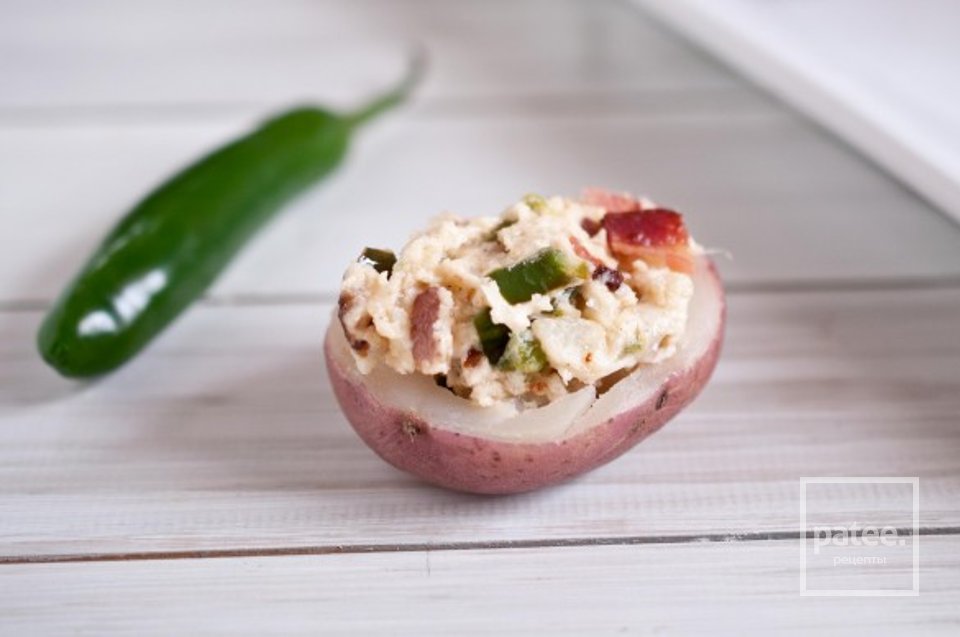 Картофельные лодочки с перцем халапеньо - Шаг 10