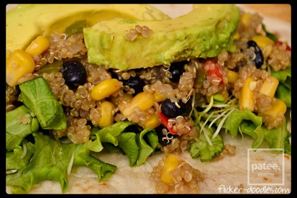 Буррито с фасолью и киноа - Шаг 12