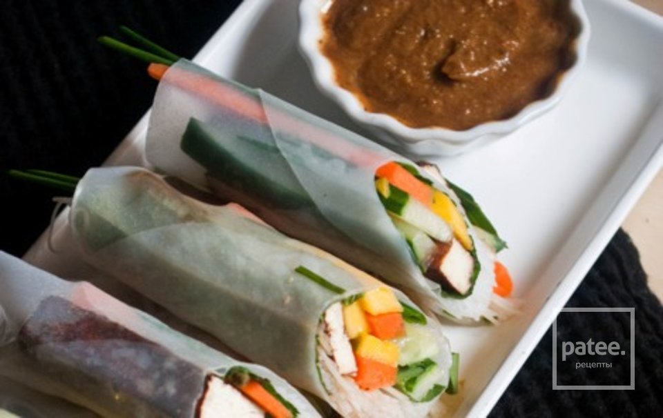 Роллы весенние с маринованным тофу - Шаг 11