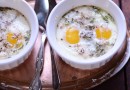 Запеченные яйца с розмарином