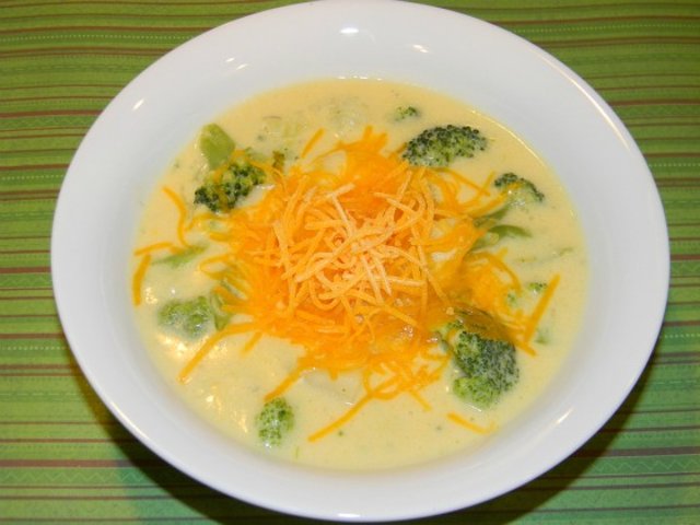 Картофельный суп c брокколи