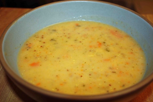 Суп с сыром и картофелем