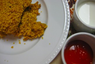 Запеченная курица с кукурузной корочкой