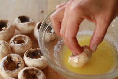 Фаршированные шампиньоны - приготовление