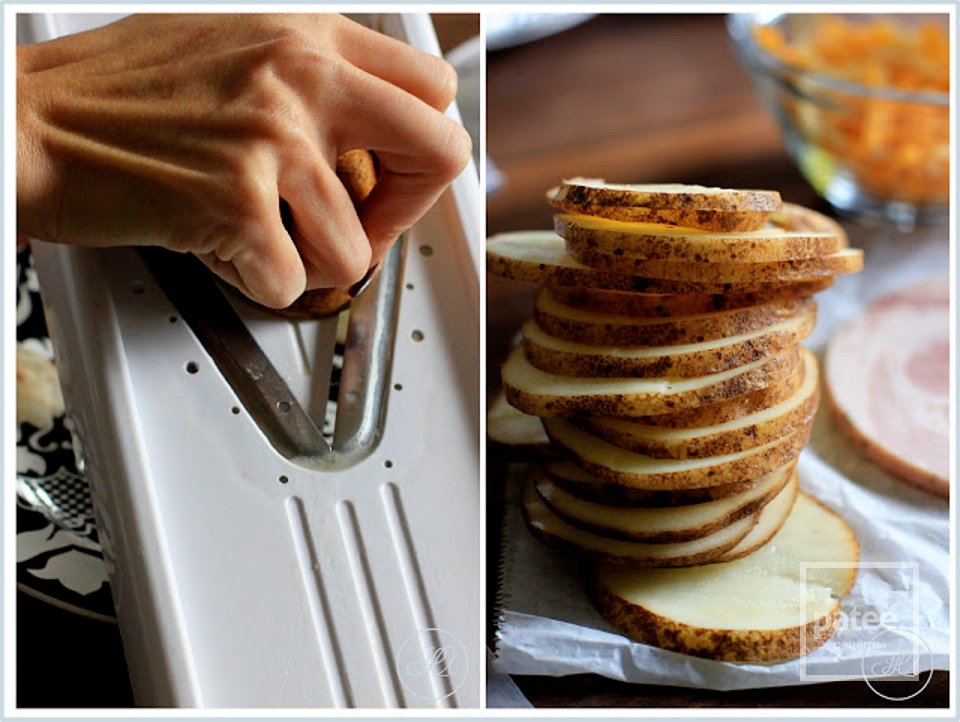 Запеченный картофель с сыром и беконом - Шаг 1