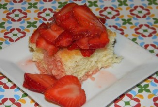 Песочное печенье с клубникой