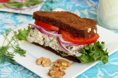 Рецепт Сэндвич с салатом из тунца