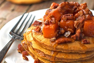 Блины с тыквой сквош