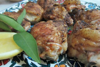 Куриные бедрышка с имбирем и цедрой