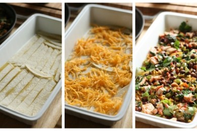 Мексиканская лазанья - приготовление