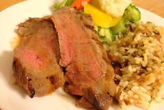 Телячий стейк в пивном соусе