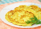 Оладьи с кабачками и творогом