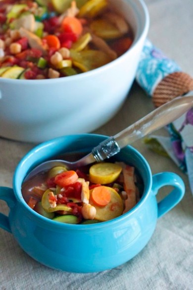 Овощной суп с грибами - Шаг 4