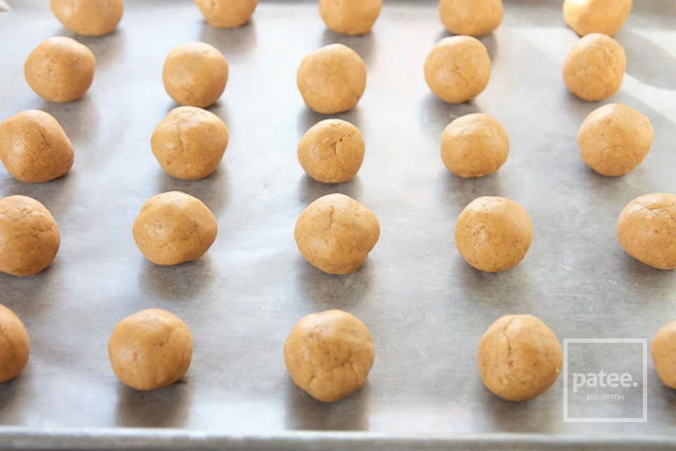 Арахисовое печенье с шоколадом - Шаг 4