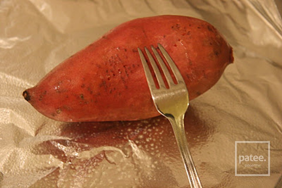 Сладкий картофель с козьим сыром и пеканом - Шаг 2