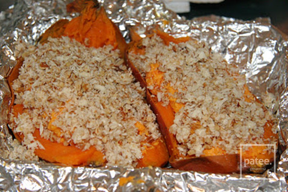 Сладкий картофель с козьим сыром и пеканом - Шаг 8