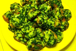 Шарики из шпината