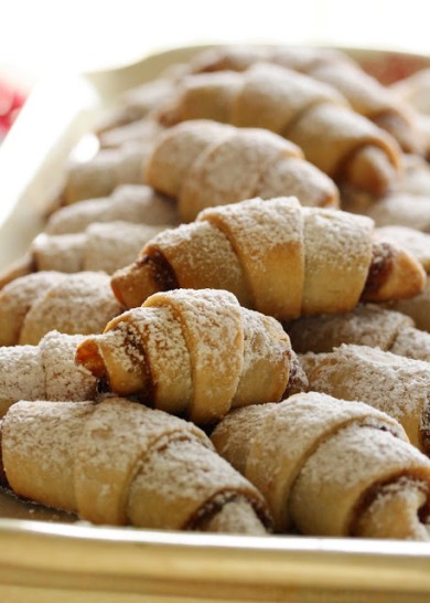 Рогалики с орехами и абрикосовым джемом - Шаг 20