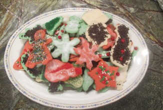 Сладкое цветное печенье